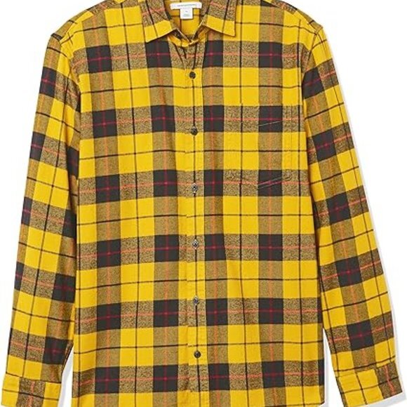 Essentials Men's Long-Sleeve Flannel Shirt‎ (Available in Big & Tall) - Picture 6 of 6